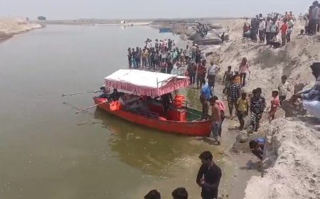 Hardoi News: रामगंगा नदी में चल रहे ड्रेनेज सिस्टम में काम के दौरान मजदूर डूबा, ढाई घंटे बाद मिली लाश। 