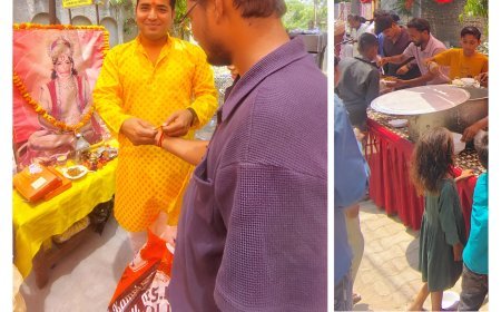 Hardoi News : ज्येष्ठ माह के उपलक्ष्य में हरदोई में आशा नगर गेट पर विशाल भंडारे का आयोजन