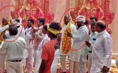 Politics News: जौनपुर में सुहेलदेव स्वाभिमान पार्टी के अध्यक्ष महेंद्र राजभर पर हमला, माला पहनाने के दौरान बृजेश राजभर ने जड़े थप्पड़। 