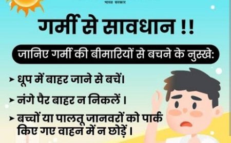 Hardoi News: सावधानी ही है लू और गर्मी से बचाव, थोड़ी सी लापरवाही जानलेवा साबित हो सकती है। 