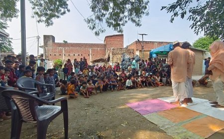 Pilibhit News: पीलीभीत टाइगर रिजर्व द्वारा चलाया जा रहा 'बाघ एक्सप्रेस' जागरूकता अभियान पहुंच रहा है गांव- गांव। 