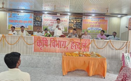 Hardoi News: कृषक जागरूकता कार्यक्रम- युवाओं को कृषि में भागीदारी बढ़ाते हुये संरक्षित खेती में भी आना होगा - धमेन्द्र सिंह