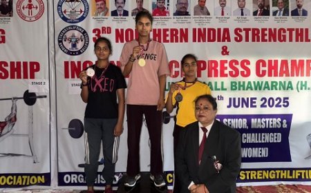 Hardoi News: हरदोई की बेटियों ने पालमपुर में स्ट्रेंथ लिफ्टिंग प्रतियोगिता में लहराया परचम। 