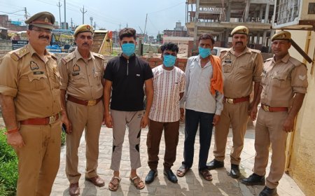 Hardoi News : हरपालपुर में युवती के अपहरण के मामले में तीन आरोपी गिरफ्तार, गाड़ी और आभूषण बरामद