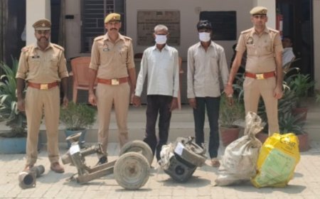 Hardoi News : हरदोई में खेत से पंपिंग सेट चोरी, दो अभियुक्त गिरफ्तार, चोरी का माल बरामद