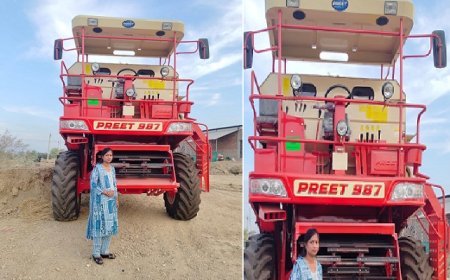 Lucknow News: 62 जिलों में आधुनिक कृषि यंत्रों से रफ्तार भरेंगे यूपी के किसान, 450 अत्याधुनिक टेक्नोलॉजी वाले कंबाइन हार्वेस्टर से बदलेंगे हालात। 