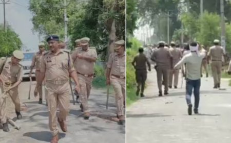 इटावा के दांदरपुर गांव में कथावाचक विवाद ने लिया हिंसक रूप: 19 उपद्रवी गिरफ्तार, 13 गाड़ियां सीज, भारी पुलिस बल तैनात। 