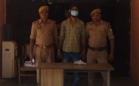 Hardoi News: तमंचे के साथ युवक हुआ गिरफ्तार, एक कारतूस बरामद। 