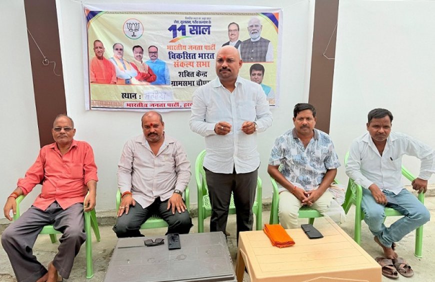 Hardoi News: मोदी सरकार में देश में हुआ चौतरफा विकास - मुकुल सिंह आशा 