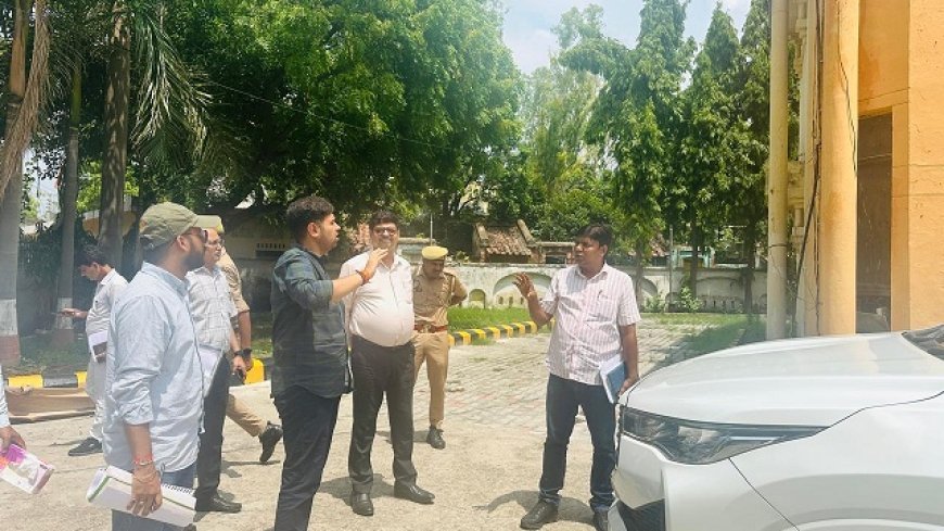 Hardoi News: जिलाधिकारी ने किया रसखान प्रेक्षागृह का निरीक्षण। 