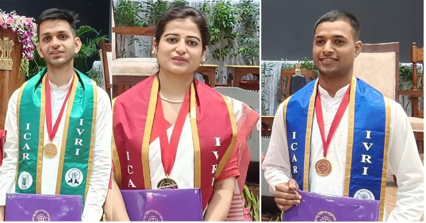 Bareilly News : IVRI दीक्षांत समारोह- IVRI के युवा वैज्ञानिक बोलेये सिर्फ मेडल नहीं, हमारी जिम्मेदारी की शुरुआत है