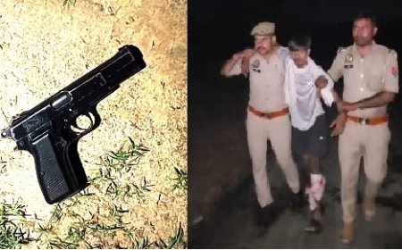 Hardoi News : छह वर्षीय बच्ची की दुष्कर्म के बाद हत्या के मामले में  आरोपी घायल, पुलिस मुठभेड़ में पुलिसकर्मी की पिस्तौल छीनकर भागने का कर रहा था प्रयास