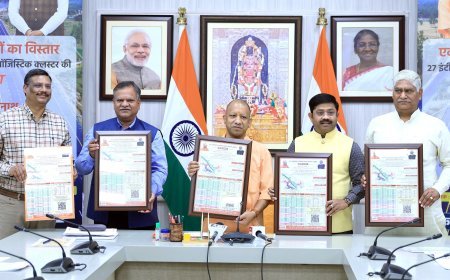 Lucknow News : UP में औद्योगिक क्रांति- CM योगी (Yogi) ने की 26 जिलों में 27 इंटीग्रेटेड मैन्युफैक्चरिंग एवं लॉजिस्टिक क्लस्टर की शुरुआत, कहा- प्रदेश के इकॉनमिक ग्रोथ के बैकबोन हैं एक्सप्रेसवे