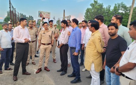 Deoband News : डीएम-एसएसपी ने किया देवबंद में कांवड़ मार्ग का निरीक्षण, दिशा-निर्देश दिए