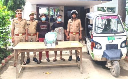 Hardoi : ई-रिक्शा चालक और साथी ने की चोरी, पुलिस ने दोनों को चोरी के सामान और नकदी सहित पकड़ा