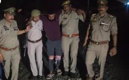 Saharanpur : गागलहेड़ी पुलिस का बड़ा वार थाना प्रभारी विनोद कुमार के नेतृत्व में 1 लाख का इनामी बदमाश मुठभेड़ में घायल