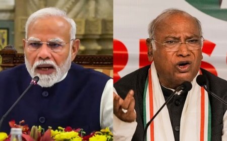 Politics: मल्लिकार्जुन खरगे का तंज- मोदी दो टांगों से चल रहे हैं, एक हिली तो गिर जाएंगे। 