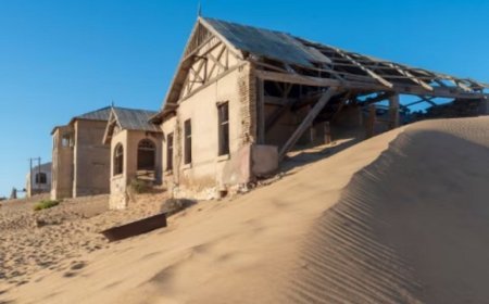 अजब - गजब : कोलमान्स्कोप- हीरे की चमक से रेत में दफ्न हुआ नामीबिया का भूतिया शहर। 