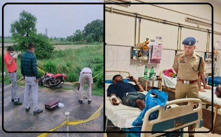 Hardoi: लूट के आरोपियों के साथ पुलिस की मुठभेड़, दो गिरफ्तार, पुलिसकर्मी भी हुआ घायल। 