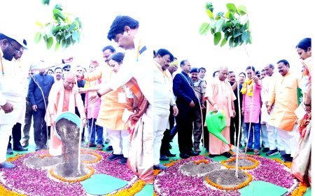 Azamgarh: Plantation campaign - 2025 : समाज को टूटने भी नहीं देंगे और राष्ट्रविरोधी-समाजविरोधी तत्वों को चकनाचूर करके भी रहेंगेः योगी