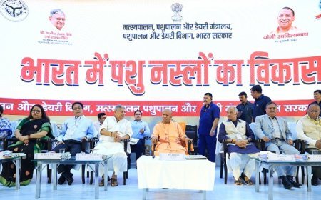 मुख्यमंत्री योगी आदित्यनाथ ने किया 'भारत में पशु नस्लों का विकास' कार्यशाला का शुभारंभ, दुग्ध उत्पादन में शीर्ष पर है यूपी। 