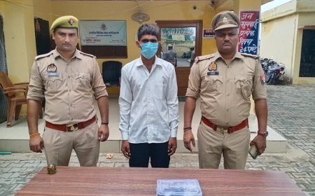 हत्या के मामले में दूसरा अभियुक्त गिरफ्तार, तमंचा एवं कारतूस बरामद ।