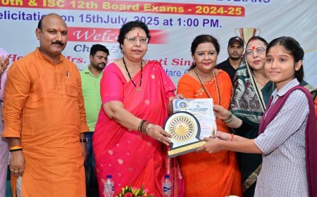 Hardoi : बाल विद्या भवन पब्लिक स्कूल में मेधावी छात्र सम्मान समारोह का भव्य आयोजन