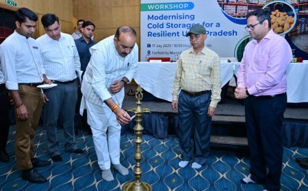 Lucknow : खेत से बाजार तक फसल खराब न हो, इसमें कोल्ड स्टोरेज की अहम भूमिका होगी, कोल्ड स्टोरेज में नवाचार एवं आधुनीकीकरण की आवश्यकता है