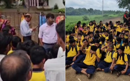 करपा माध्यमिक स्कूल में शिक्षक विहीनता: पालकों ने जड़ा ताला, 60 बच्चों की पढ़ाई प्रभावित। 