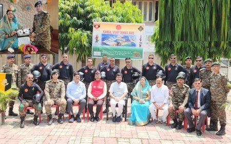 कारगिल विजय दिवस: अमर शहीदों को अर्पित की श्रद्धांजलि। 