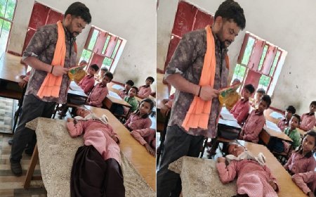 भीषण गर्मी से कई विद्यालयों में छात्र-शिक्षक हुए बेहोश, विद्यालय समय परिवर्तन की मांग। 