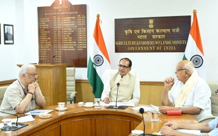 उत्तर प्रदेश के किसानों के हित में सूर्य प्रताप शाही और शिवराज सिंह चौहान की नई दिल्ली में अहम बैठक