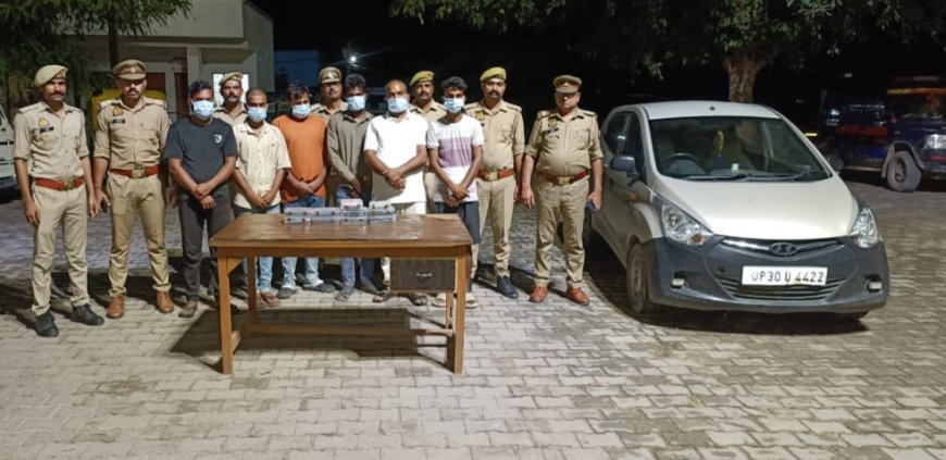 Hardoi News: आधार कार्ड और ATM का दुरुपयोग कर ठगी करने वाले 6 अभियुक्त गिरफ्तार, मोबाइल और कार बरामद