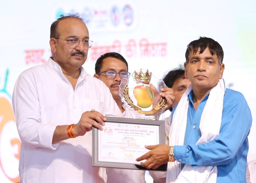 Hardoi News : हरियावां के किसान असलम को आम महोत्सव 2025 में जाफरान आम के लिए UP में दूसरा पुरस्कार, जिले का गौरव बढ़ा