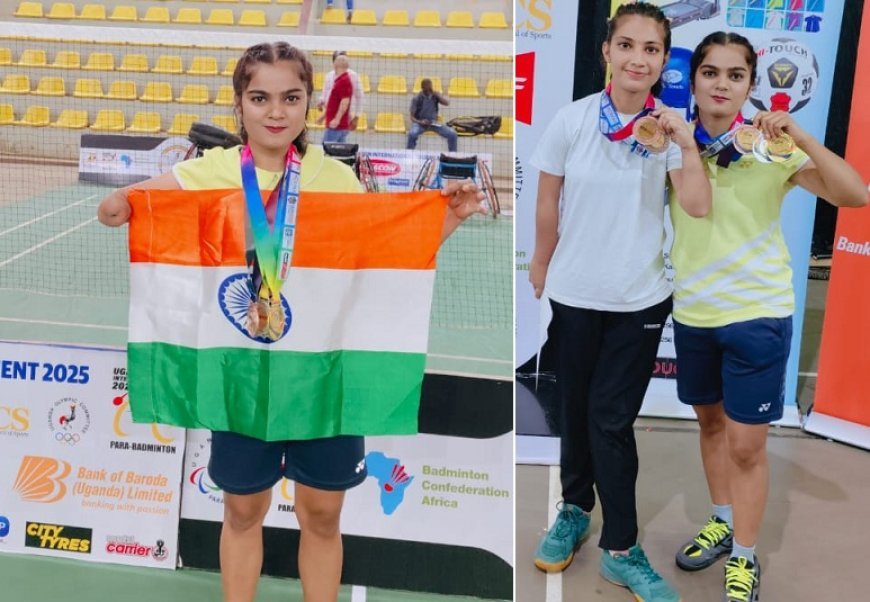 UP: उत्तर प्रदेश की बेटियों ने लहराया परचम- स्वाति और कनक सिंह ने युगांडा इंटरनेशनल टूर्नामेंट में स्वर्ण, रजत और कांस्य पदक जीतकर किया प्रदेश और देश को गौरवान्वित। 