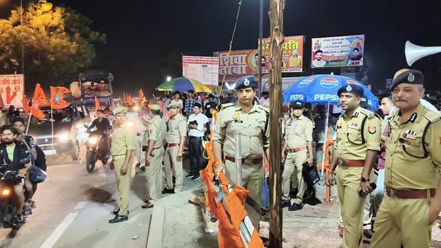 Saharanpur : अपर पुलिस महानिदेशक और पुलिस उपमहानिरीक्षक ने लिया व्यवस्थाओं का जायजा