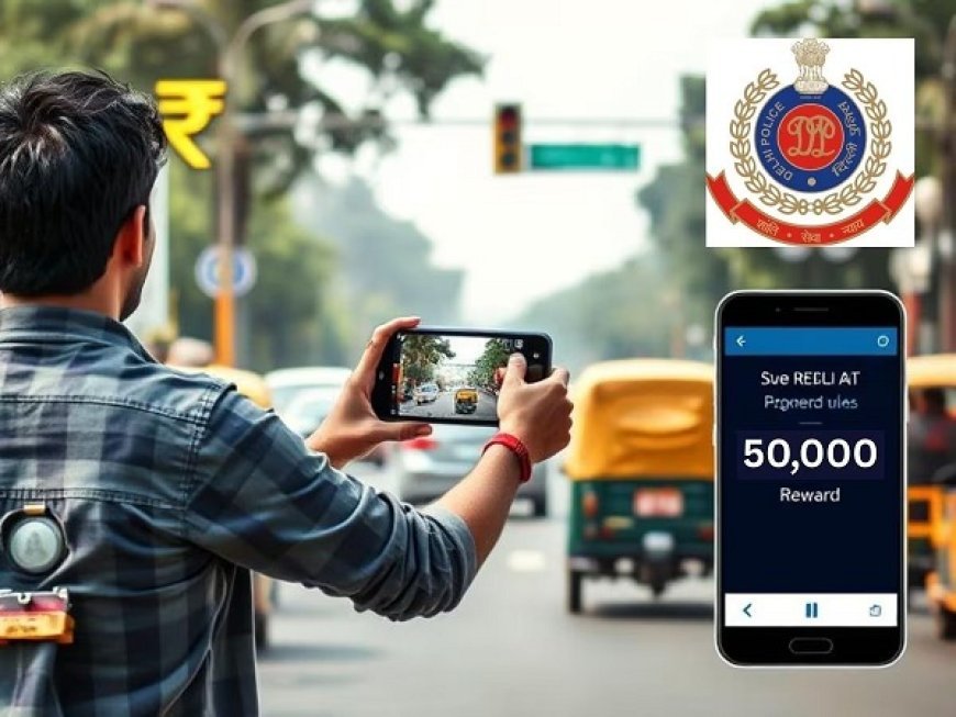 दिल्ली ट्रैफिक पुलिस का ‘प्रहरी’ ऐप- ट्रैफिक नियम तोड़ने की शिकायत करें, 50,000 रुपये तक कमाएं।