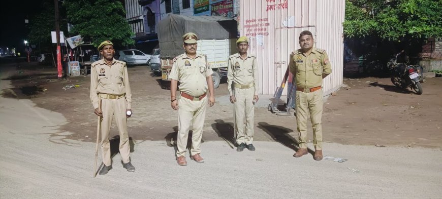 Hardoi : 23-24 जुलाई 2025 की रात पुलिस ने चलाया सघन चेकिंग अभियान