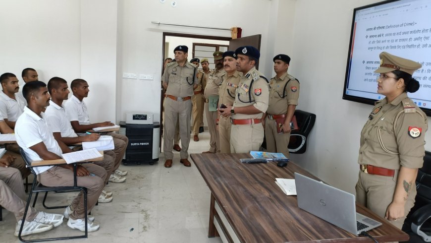Saharanpur : पुलिस उपमहानिरीक्षक, सहारनपुर द्वारा जनपद शामली स्थित रिक्रूट प्रशिक्षण केन्द्र का किया गया निरीक्षण