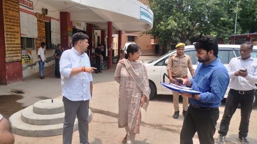 जवाहर नवोदय विद्यालय की छात्राओं की तबीयत बिगड़ने पर जिलाधिकारी ने लिया जायजा, जिला अस्पताल में भर्ती बच्चियों से की मुलाकात। 