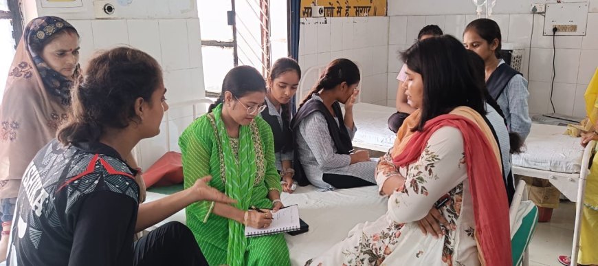 Hardoi : अपर जिलाधिकारी ने जाना सीएचसी में भर्ती छात्राओं का हाल