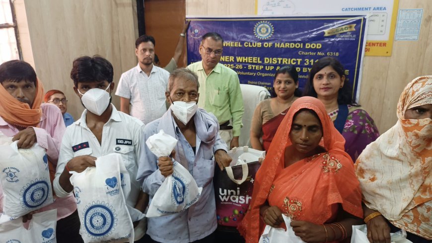 Hardoi : इनरव्हील क्लब डीओडी ने पांच टीबी मरीजों को लिया गोद, पोषण सामग्री वितरण शुरू