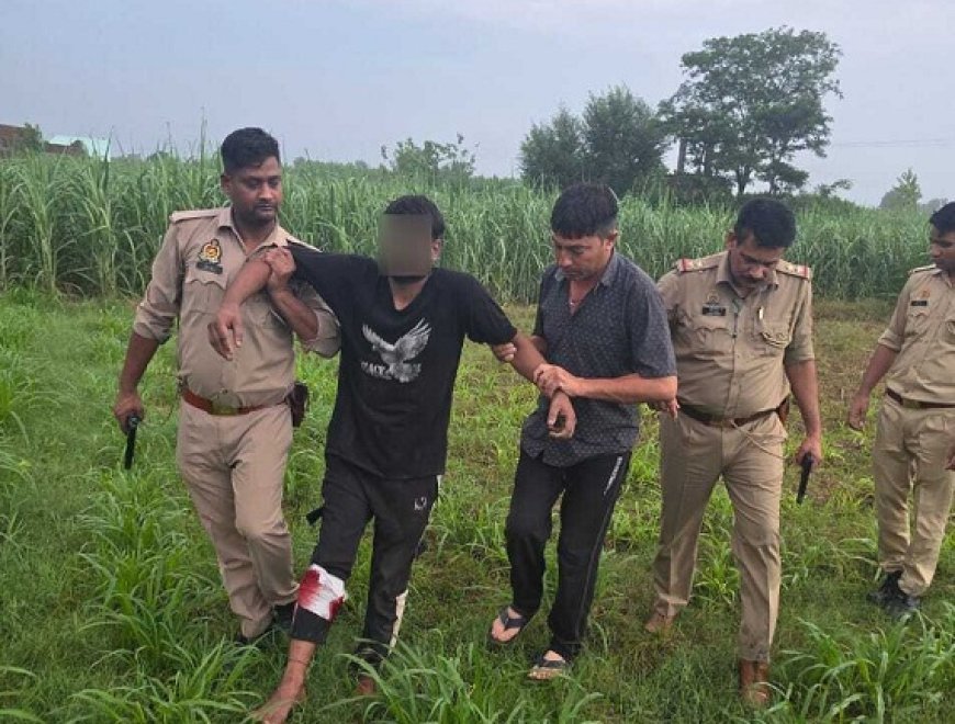 पुलिस मुठभेड़ में दो गोकशों को पैर में गोली लगी, चार गिरफ्तार। 