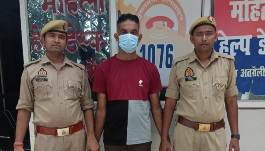 Hardoi : भैंस चोरी के 25 हजार के इनामी अपराधी को पुलिस ने पकड़ा