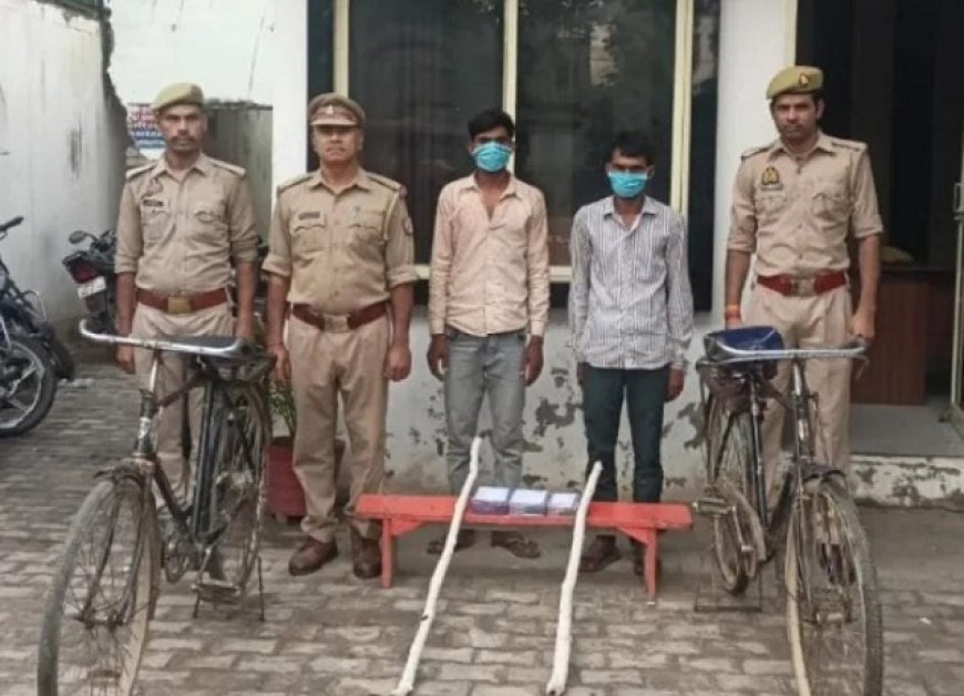 शाहाबाद में चाैकीदार हत्याकांड का खुलासा: चोरी पकड़े जाने पर दो आरोपियों ने की थी हत्या, पुलिस ने किया गिरफ्तार। 