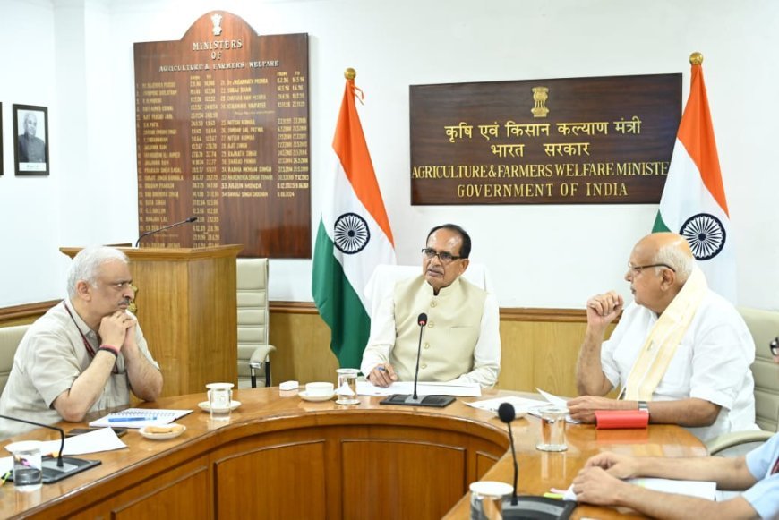 उत्तर प्रदेश के किसानों के हित में सूर्य प्रताप शाही और शिवराज सिंह चौहान की नई दिल्ली में अहम बैठक