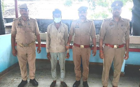 Hardoi : मारपीट और गाली-गलौज के मामले में अभियुक्त गिरफ्तार