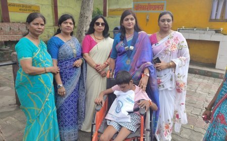 इनर व्हील क्लब हरदोई DOD ने विकलांग बच्चों के साथ मनाया रक्षाबंधन।