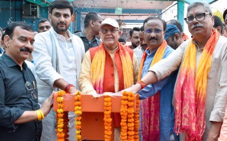 Lucknow : प्रभारी मंत्री सुरेश कुमार खन्ना ने लखनऊ पश्चिम विधान सभा क्षेत्र के 08 मार्गों का किया लोकार्पण