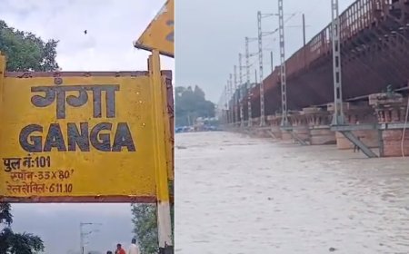 सम्भल में गंगा का जलस्तर खतरनाक स्तर पर, 40 गांवों पर मंडराया बाढ़ का खतरा।